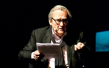 Michel Deguy in Prague, photo by Petr Machan, PWF 2011