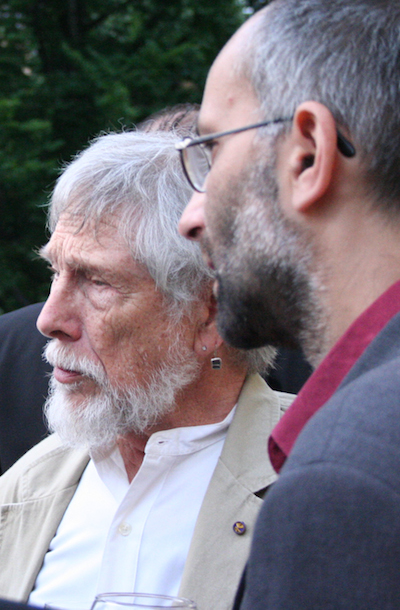 Gary Snyder a překladatel Luboš Snížek, 2007, Praha